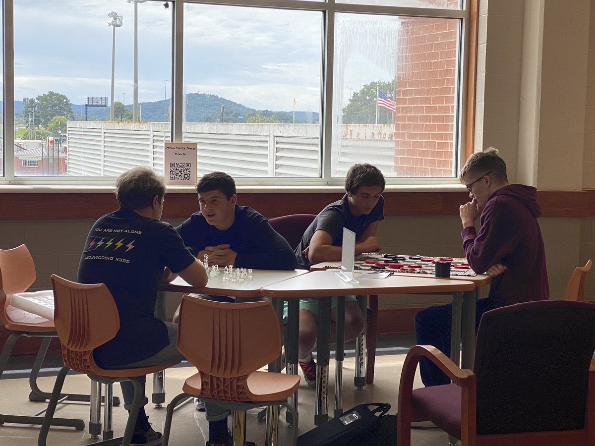 OHSMediaCenter1's tweet photo. The Library is not JUST for books. 
#OHSJackets1
#gobigo https://t.co/S9nADVaR4T