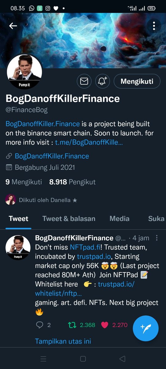 Tiok02's tweet photo. @laladanella @ifamustwin @FinanceBog Done all rules. Thanks 🙏🏻 https://t.co/oL4RcHD9SS