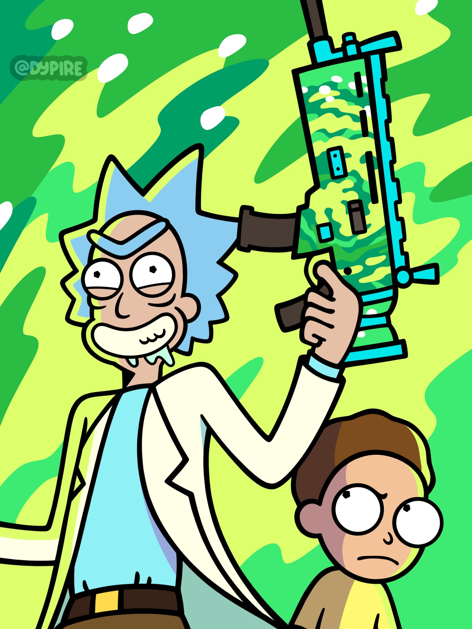 Rick And Morty wallpaper glitch by pxdilla on DeviantArt