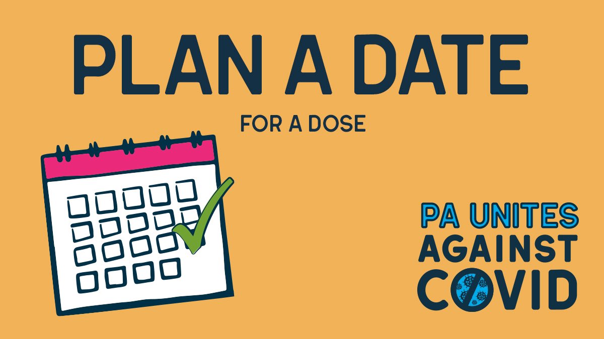 PA residents 12+ can now get a vaccine. Text your zip code to GETVAX (438829) to get three locations near you and make your appointment today. PA.GOV/COVID
#PAAgainstCOVID #WeHaveThePowerPA