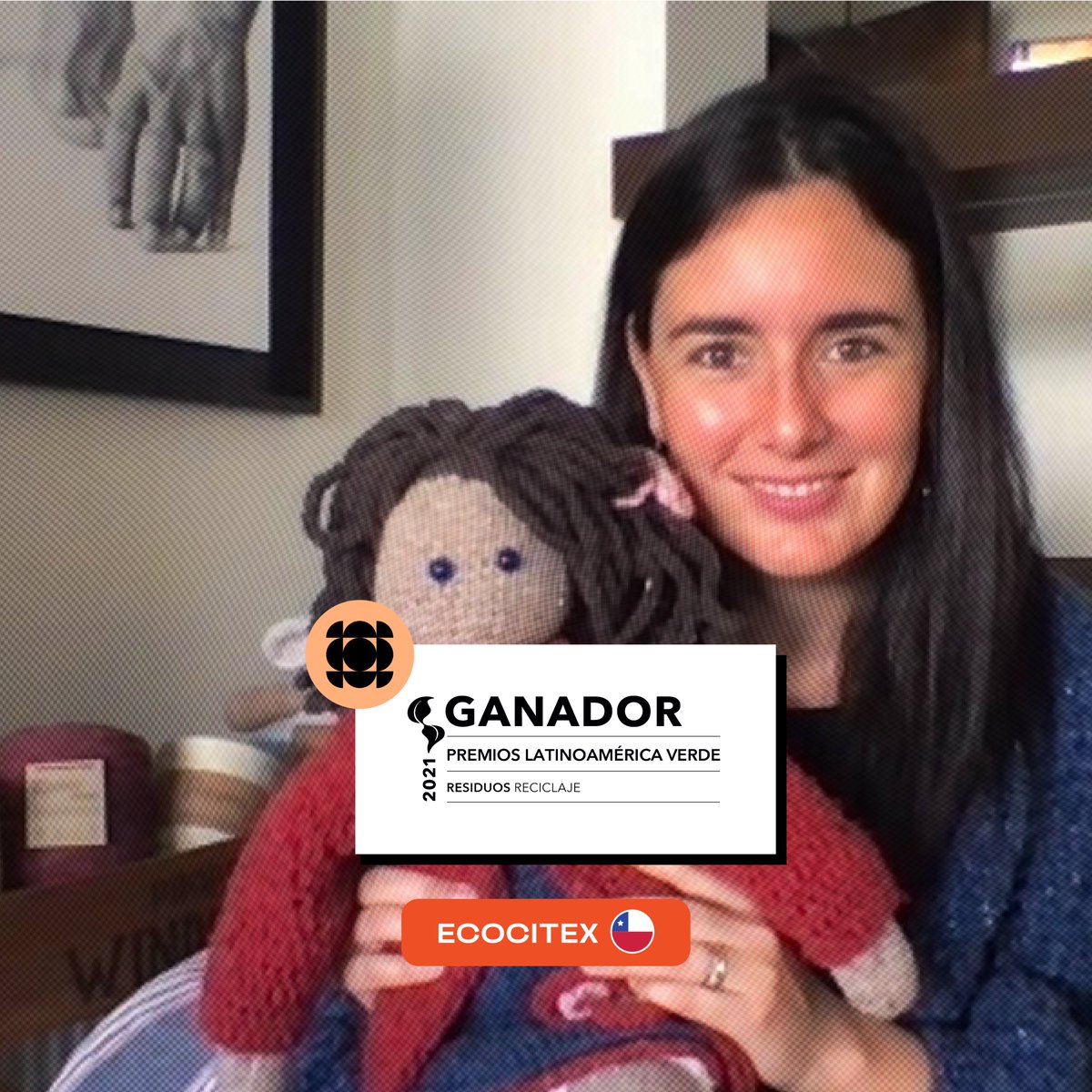 Ecocitex es un emprendimiento de reciclaje y reutilización que busca eliminar el desecho textil en Chile y por esto es el ganador en la categoría Residuos: Reciclaje. ¡Felicidades! #PremiosVerde2021