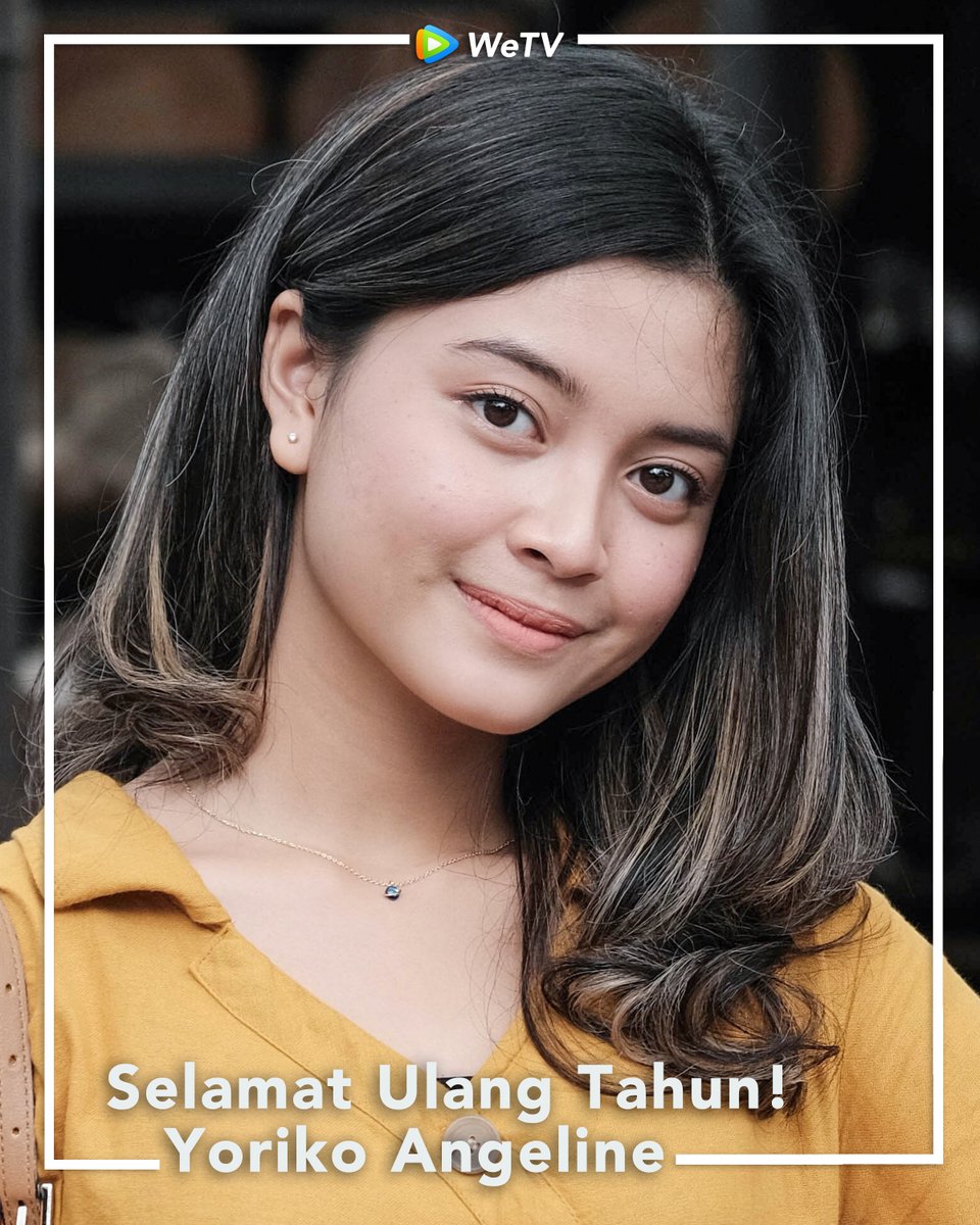 WeTVIndonesia's tweet photo. Selamat bertambah umur Yoriko Angeline! Semoga karyamu di industri perfilman semakin cemerlang!✨ 

Kalian udah nonton film dan serial yang diperankan Yoriko belum? Yuk dukung aktris yang geulis pisan ini!😘 

#YorikoAngeline #WeTVOriginal #UstadMilenial #AfterMetYou https://t.co/5w9NeHYemz
