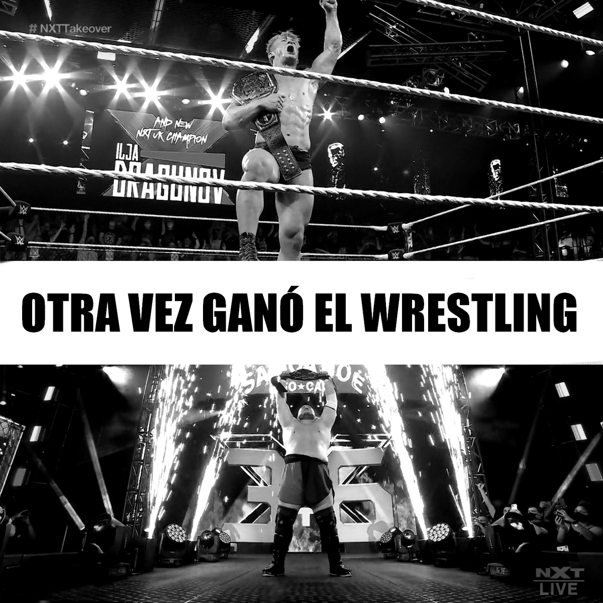 TIMWrestling's tweet photo. CM Punk el Viernes.
Brock Lesnar el Sábado.
Samoa Joe e Ilja Dragunov el Domingo.
QUE FIN DE SEMANA ❤
#AEWCL #SummerslamCL #NXTCL #TakeoverCL https://t.co/TgpjybjlQL