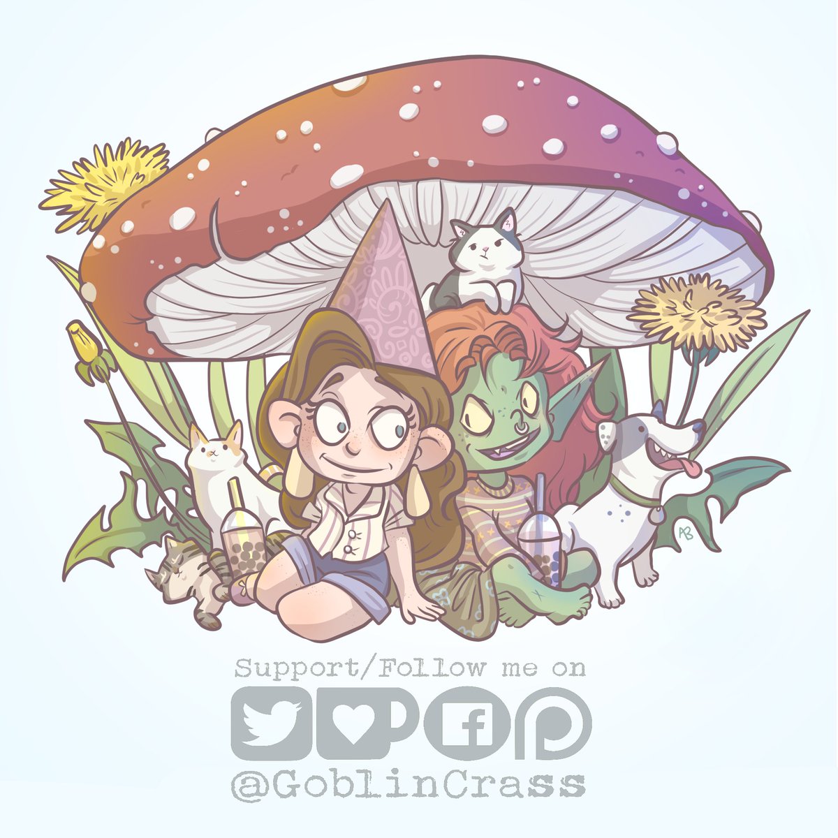 GoblinCrass's tweet image. NNNGGHHHhhhhhhhhh BEST FRIEND COMMISSION!!!

#gnome #mushrooms #goblin #catpeople #doglovers #boba #bubbletea #goblincore #witchcore #asthetics #dndart #dnd