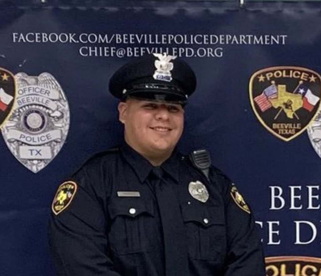 BeePoliceAssn's tweet photo. Beeville has lost another amazing person, a brother, and one of its protectors. 

Rest in Peace and Godspeed Patrolman Matthew Adam Jimenez #5439 https://t.co/BeTawdNkvd
