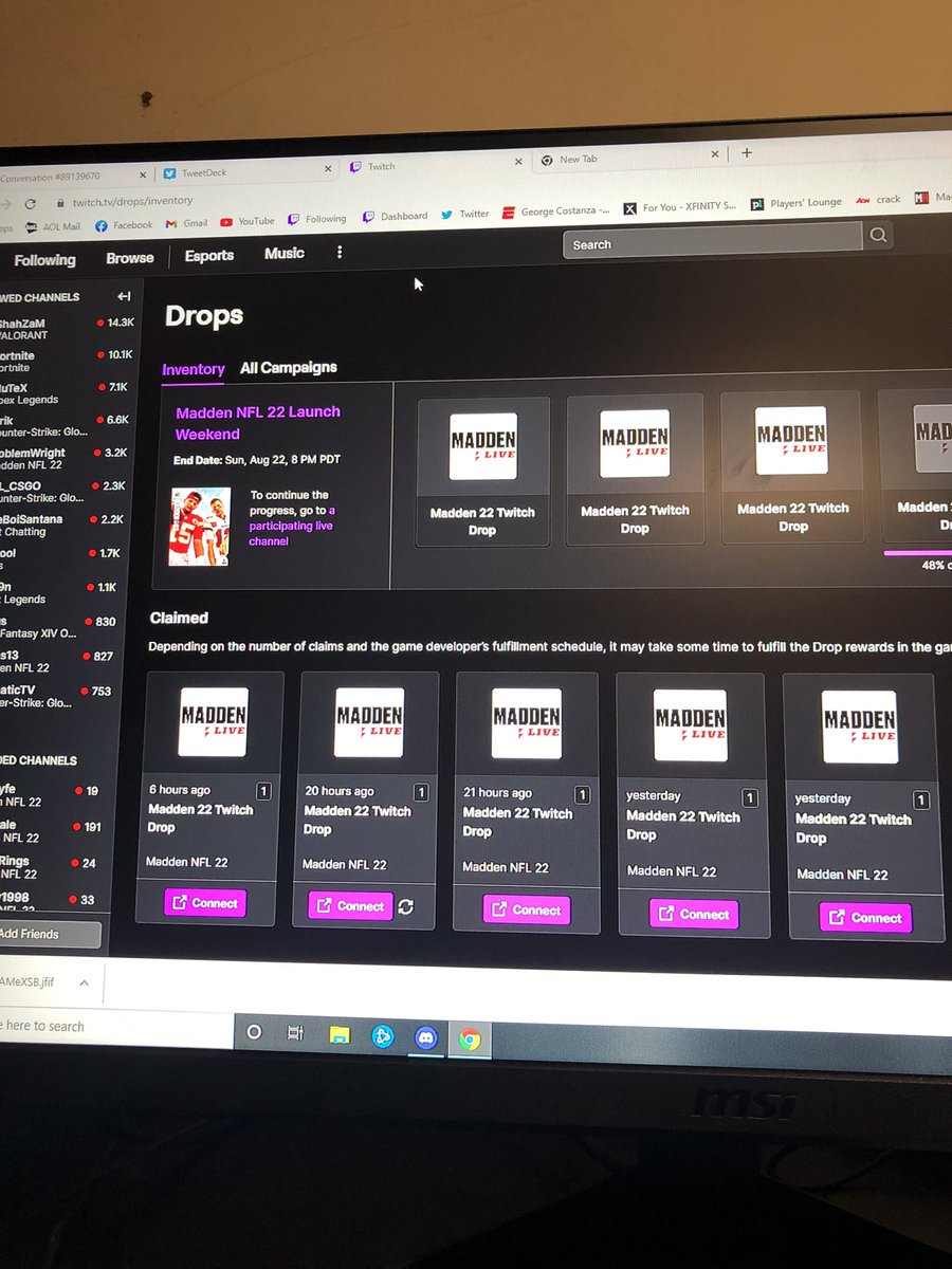 SharPuH_Gaming's tweet photo. @EAHelp I am not getting an error it just says my connection is successful then when I go back to the drops page it still says connect. I’ve received drops in the past idk why this isn’t working https://t.co/GoSRDS8oFW