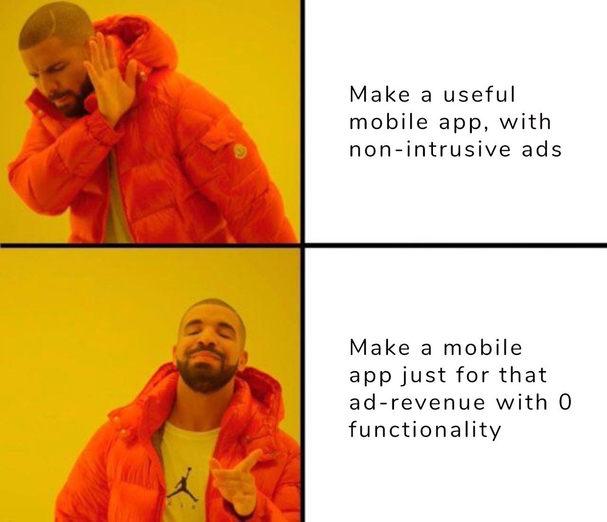 BillelAdam's tweet photo. Mobile app development these days:
ps: actually these years
#mobiledev #mobileapps #androidapps #development  #programmingmemes https://t.co/OO3KKSpyYg