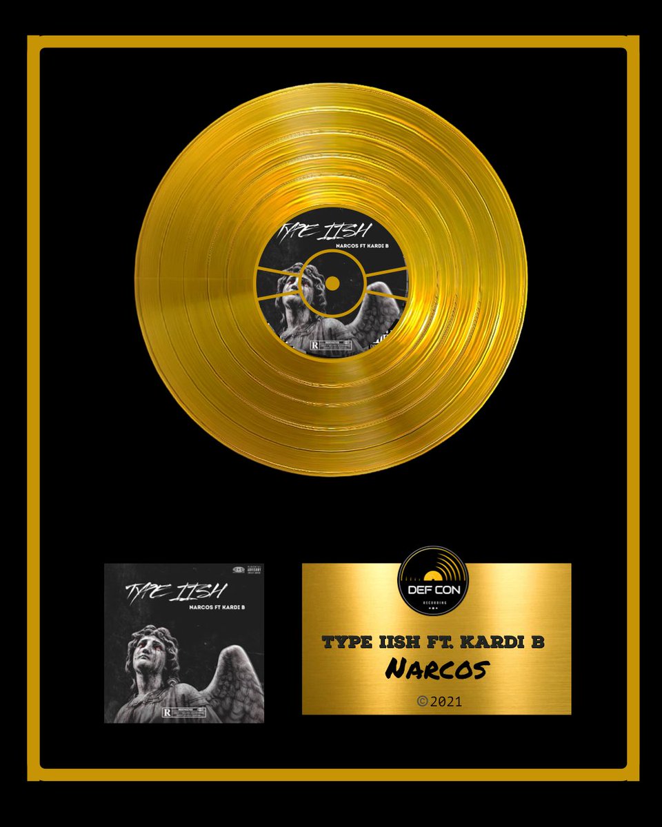 Congrats to <a href="/Narcoboyyz/">Narcos ❁</a> for going Gold #Narcos “Type iish” feat. @iamkardib