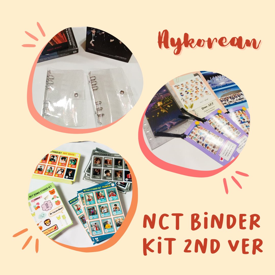 aykorean's tweet photo. NCT RESONANCE NOTES PACK / BINDER 2nd Ver

Hi! Hello! Annyeong!
Available on aykorean Note Pack NCT edition 
(2nd versi)

Video product check on our highlight "Binder Kit NCT 2nd Ver"

IDR 97-100K Dapat semua!

📝 Jadi memang ada beberapa perubahan antara versi pertama dan kedua https://t.co/lJHJN9rcl8