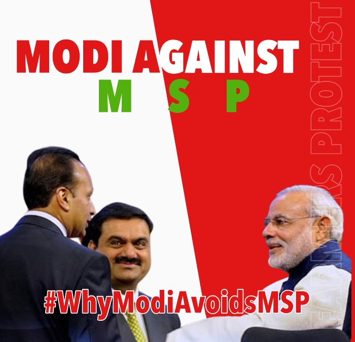 MohammadRehan05's tweet photo. Because He’s too busy feed Adani and Ambani!
#FarmersProtest #WhyModiAvoidsMSP https://t.co/VlfOT10lEx