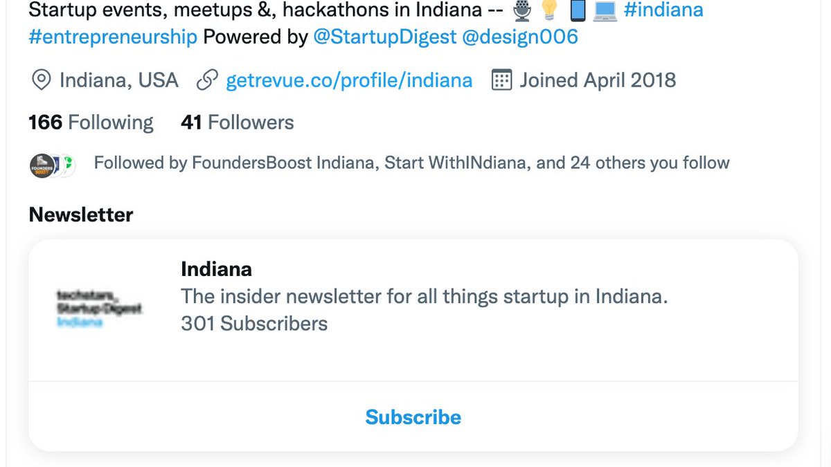 startupdigestin's tweet photo. Subscribe straight from our twitter profile.
#indiana #entrepreneurship https://t.co/9yftQ2l5M0