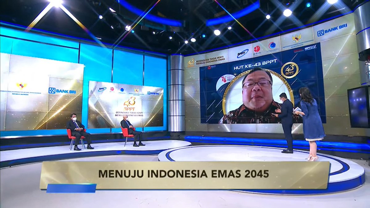 BPPT_RI's tweet image. 🔴LIVE #BPPT43BerinovasiTiadaHentiBPPT 
Bambang Brodjonegoro : BPPT seharusnya dapat menularkan semangat riset dan inovasi kepada para industri, karena disana terdapat peran BPPT, komersialisasi teknologi. 

@TelkomIndonesia @bukalapak 

#BPPTSolidSmartSpeed