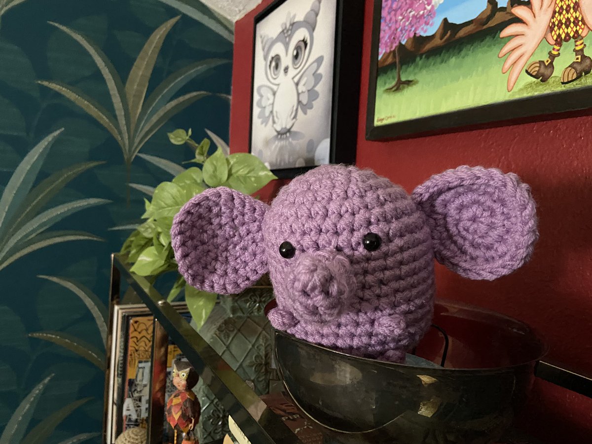 interlacing_web's tweet image. #Amigurumi #elephant