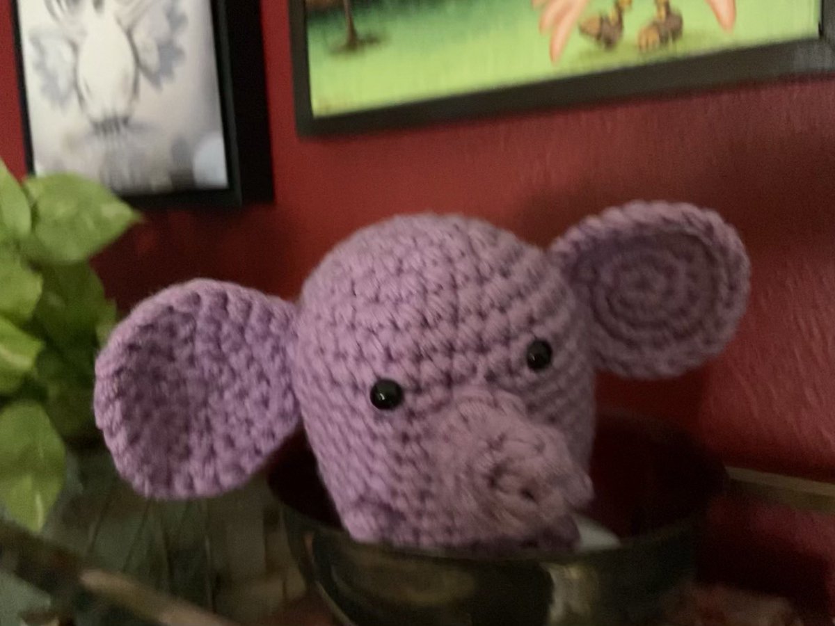 interlacing_web's tweet image. #Amigurumi #elephant