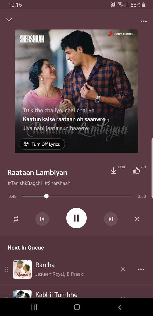 FarhatAlam's tweet photo. @SidMalhotra can't stop listening to this and being lost in your thoughts 🙈
#Shershaah https://t.co/VPqiZypcSX