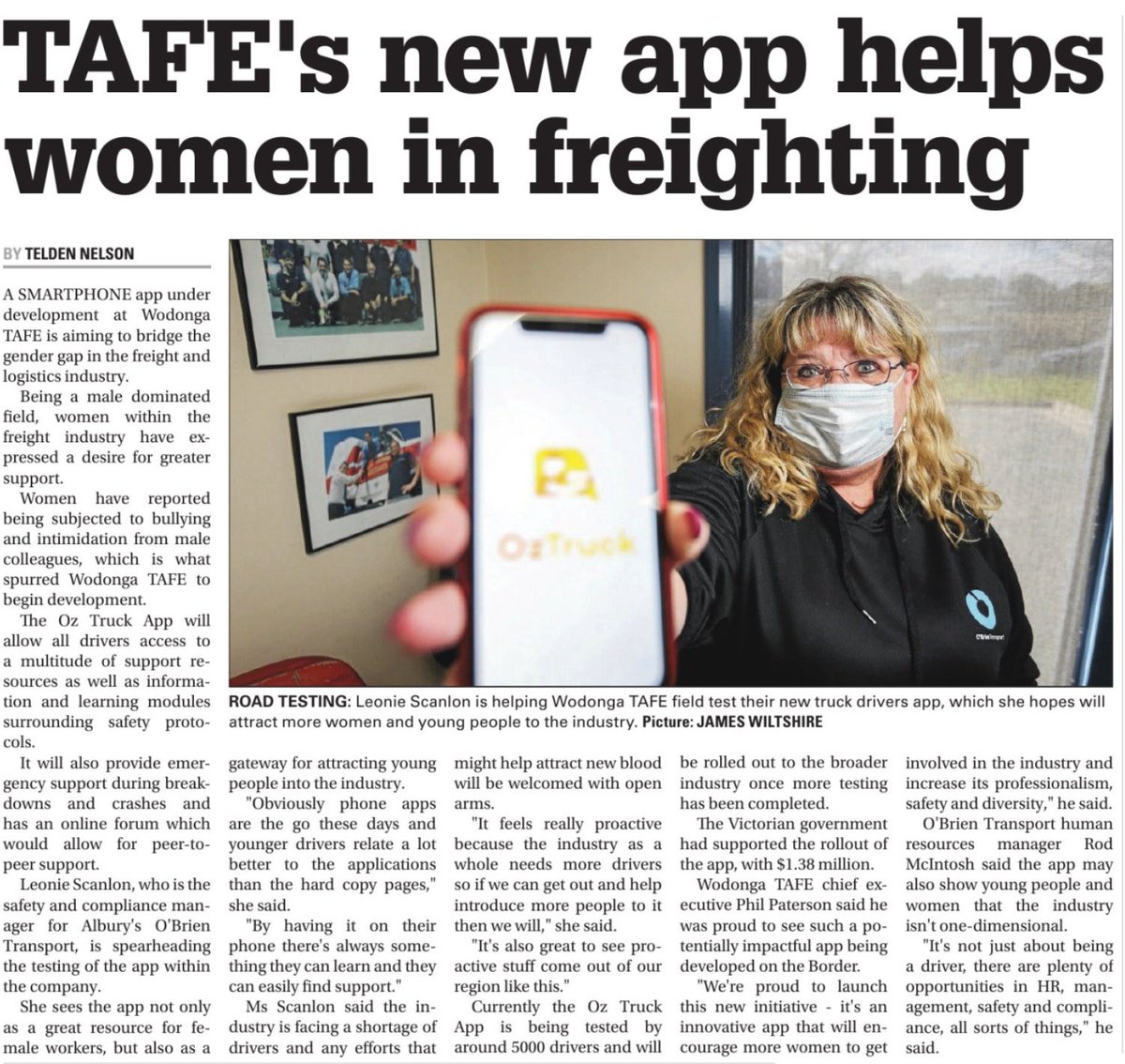 GayleTierney's tweet photo. This is a really fantastic initiative to get more women involved in the freight industry - well done @wodongatafe. 
.
.
.
Ping @GabbyWilliamsMP @JaclynSymes https://t.co/N2VDRGZtVS