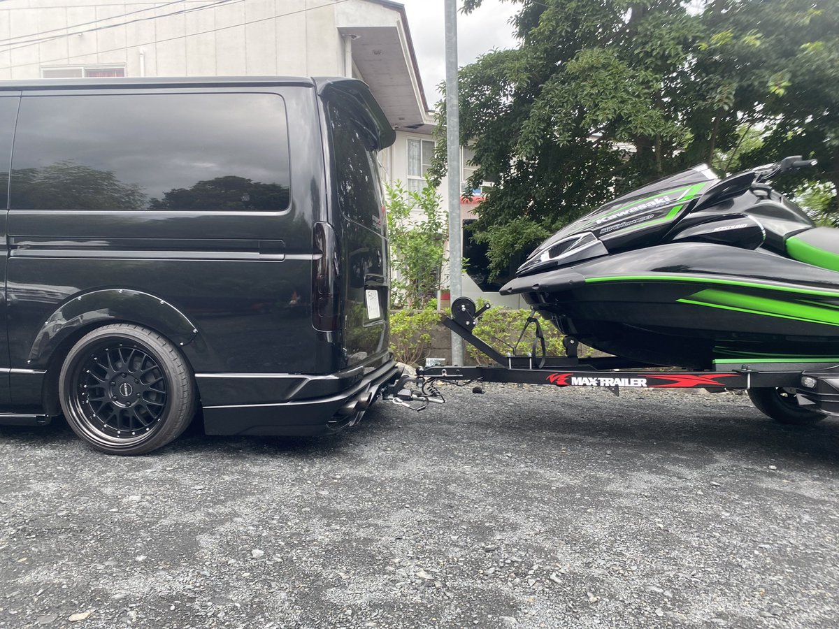 sadcustomjapan's tweet photo. STINGER J × ULTRA 310LX
#kawasaki #ultra #ultra310 #ultra310r #ultra310lx #ウルトラ #カワサキ #seadoo #yamaha #ジェットスキー #ジェット #ヒッチメンバー #ワンオフヒッチ #マックストレーラー #ソレックストレーラー #琵琶湖 #ジェットすきな人と繋がりたい #ジェットスキーのある生活 https://t.co/mK8WQZJoAV