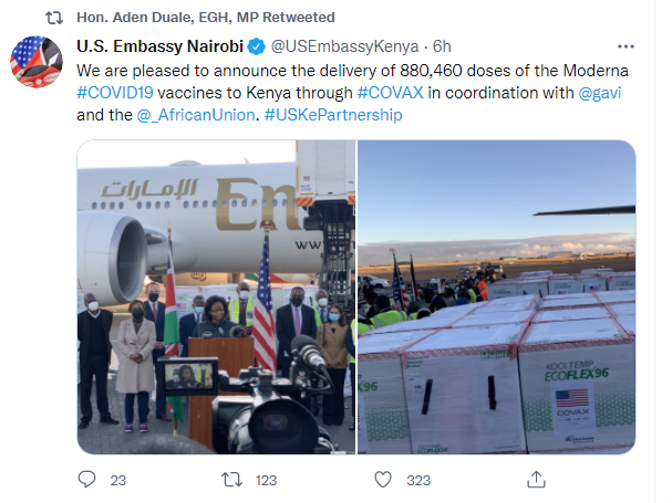 Yesterday My bro. Itumbi reprted tht there will be a slow down in Vaccination..... 

My question is...This one arriving itaenda Uganda? Ama ninyamze....

Moses Kuria AK-47 Likoni Thika Road