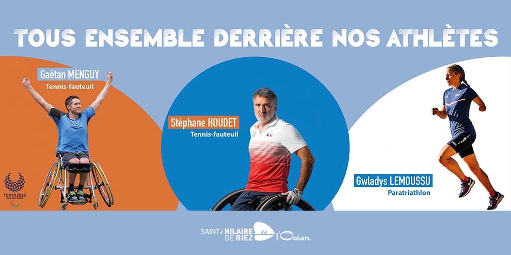 . #paralympics  #Tokyo  🇯🇵🇫🇷🥇🥇🥇
La ville de Saint-Hilaire-de-Riez encourage Gwladys Lemoussu, <a href="/HoudetStephane/">Stephane Houdet</a> et Gaëtan Menguy.
Nous leur souhaitons le Meilleur !
<a href="/FRAparalympique/">Comité Paralympique et Sportif Français</a>
