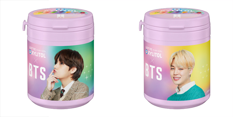 oricon's tweet photo. ＼ 🌈BTS×キシリトール🌈 ／
BTSがデザインされたコラボボトル発売❗メンバーのスマイル輝く全10種類 🍒🍇🍑

📸 ソロボトル7種＋全員ボトル3種 ✨
https://t.co/EjESUlUpdo

#BTS #LOTTE #XYLITOL #ロッテ #キシリトール #smile2smile @gum__lotte https://t.co/yUNU2dcxZz