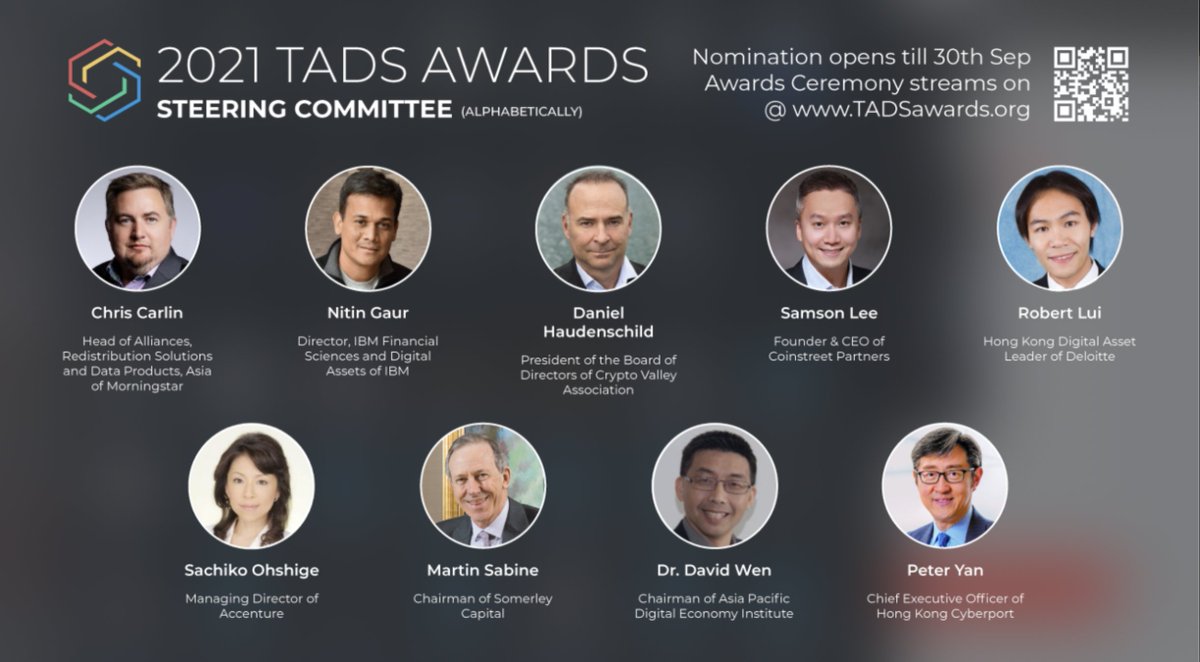 Nominations for the annual <a href="/TADSAwards/">TADS Awards</a> Tokenized Assets &amp; Digital Securities Awards are still OPEN! 🏆🏅
If you or someone you know is excelling in #tokenization, make sure you nominate them 👇
tadsawards.org
CVA is excited to be on the steering committee &amp; support.