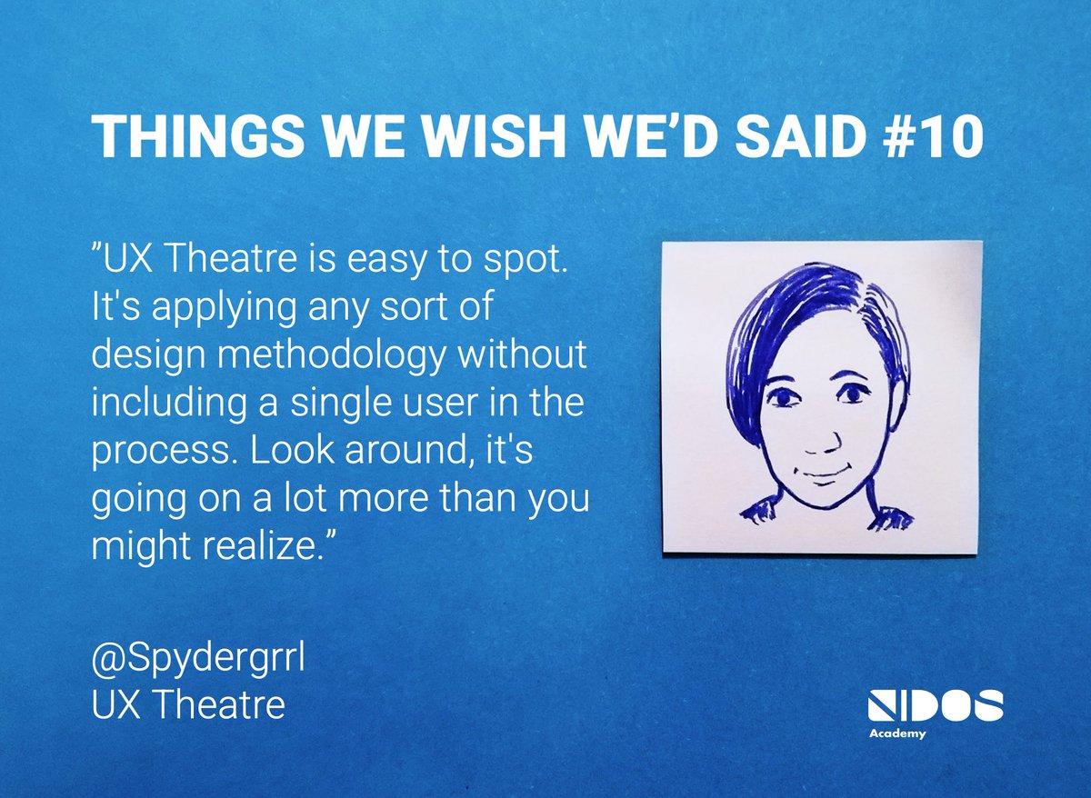 NinBerlin's tweet photo. 1) Add "UX" to some job titles without investing in skill development nor research budget
2) Throw a stack of sticky notes into the room
3) Declare your business 'customer centered' 
Voilá: UX Theatre
#userresearch #userexperience #uxr #UXquotes #researchops #usercentric https://t.co/j43cJ3mA4T