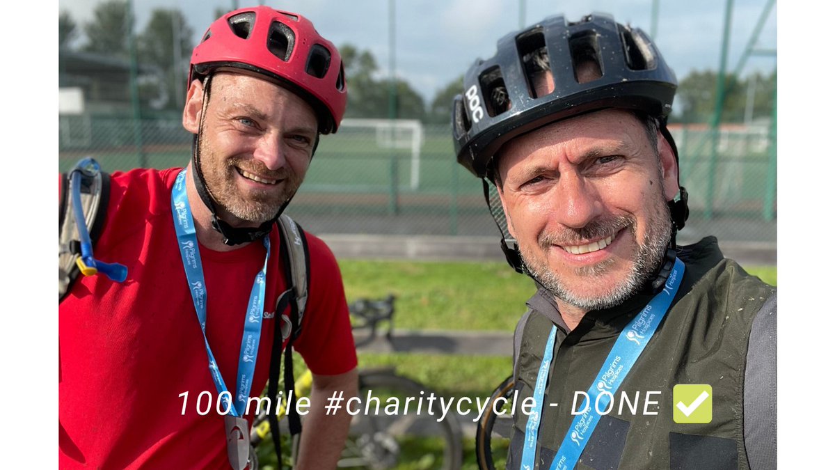 No Sunday lie in for Keith and Jason this weekend - massive kudos to you both for completing the 100 mile  @PilgrimsHospice charity #cyclechallenge yesterday - what an impressive achievement! #architectsonbikes