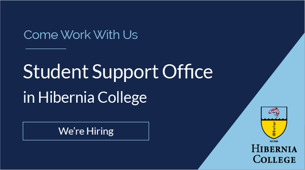 HiberniaCollege's tweet photo. We are currently recruiting for a #StudentSupportOfficer here at Hibernia College. If interested, please apply now here: https://t.co/shVtgDGQ6k. Applications will close on August 27th.
#JobFairy #JobVacancies #HiringNow #HiberniaCollege #WorkWithHC #Recruiting #StudentWellBeing https://t.co/WtvLnlRsKp