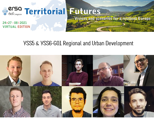 #ERSA2021
Follow the Young Scientists sessions 5 &amp; 6 on Aug. 26th
➡️ Regional and Urban Development
With N.Kuiper, <a href="/Felix_Pot/">Felix</a>, <a href="/BenoitDicharry/">Benoit Dicharry, PhD</a>, @daragh_leary, D.Aparicio-Perez, Y.Atrio, J-M.Amoedo
Chair: D.Kallioras &amp; C.Lenzi
Discussants:  R.Garcia &amp; @frank_oort