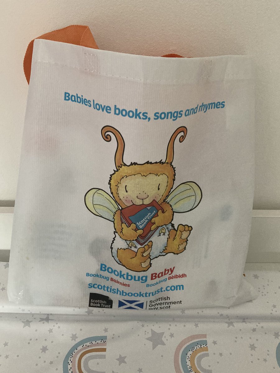 Baby Mara’s first Bookbug bag! Very exciting!! 😊