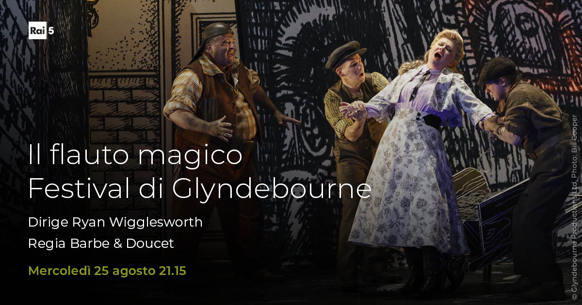 raicinque's tweet photo. Dal Festival di @glyndebourne "Die Zauberflöte-Il flauto magico" di #WolfgangAmadeusMozart proposto nell’allestimento del duo #Barbe & #Doucet e la direzione di #RyanWigglesworth stasera #25agosto alle 21.15 a #Rai5
Con @CWettergreen #SofiaFomina #BjörnBürger e #DavidPortillo https://t.co/jxP1NUHEiv
