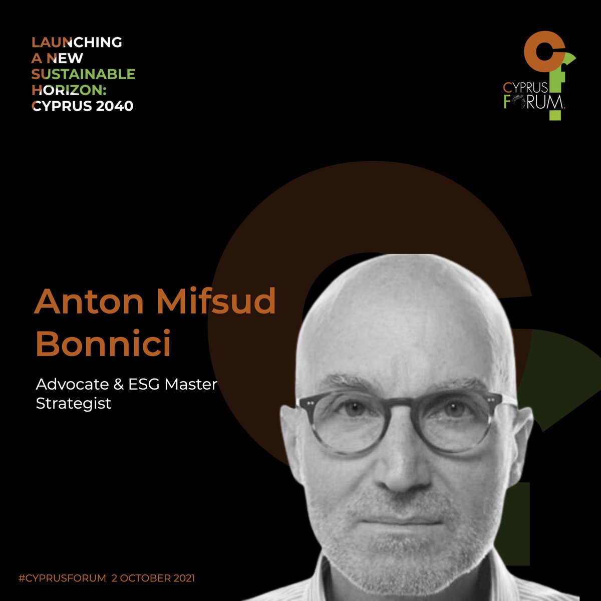 CypForum's tweet photo. Anton Mifsud-Bonnici, Advocate & ESG Master Strategist, do-er and thought-leader on ESG (Environment, Society and Governance) joins #CyprusForum panel; "How ESG is disrupting Boards’ and CEOs’ Agendas"
Register here: https://t.co/Di6O2lHxw4
#CyprusForum #PolicymakingRedefined https://t.co/6Sb3ugi0TN