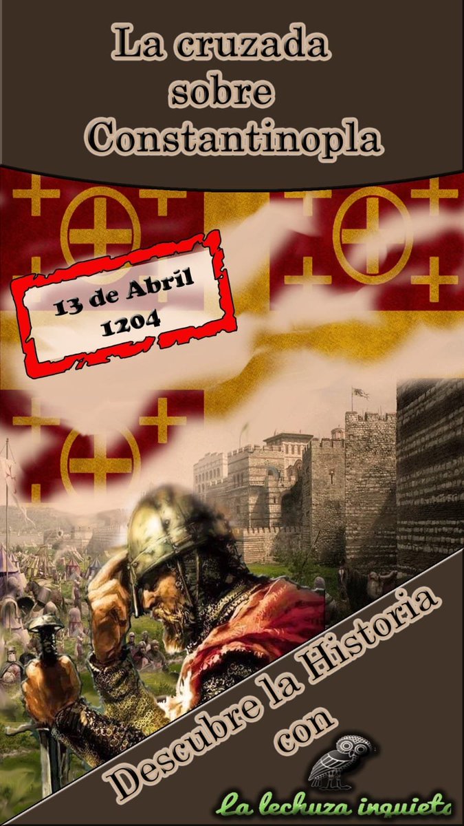 InquietaLechuza's tweet photo. 🦉LA DESTRUCCIÓN DEL IMPERIO ROMANO DE ORIENTE A MANOS DE LOS CRUZADOS
👌👇 https://t.co/tBoBK5w9eE
#ImperioRomano #Constantinopla #cruzados #cuartacruzada #ImperioBizantino https://t.co/Wc6IUWxIJL