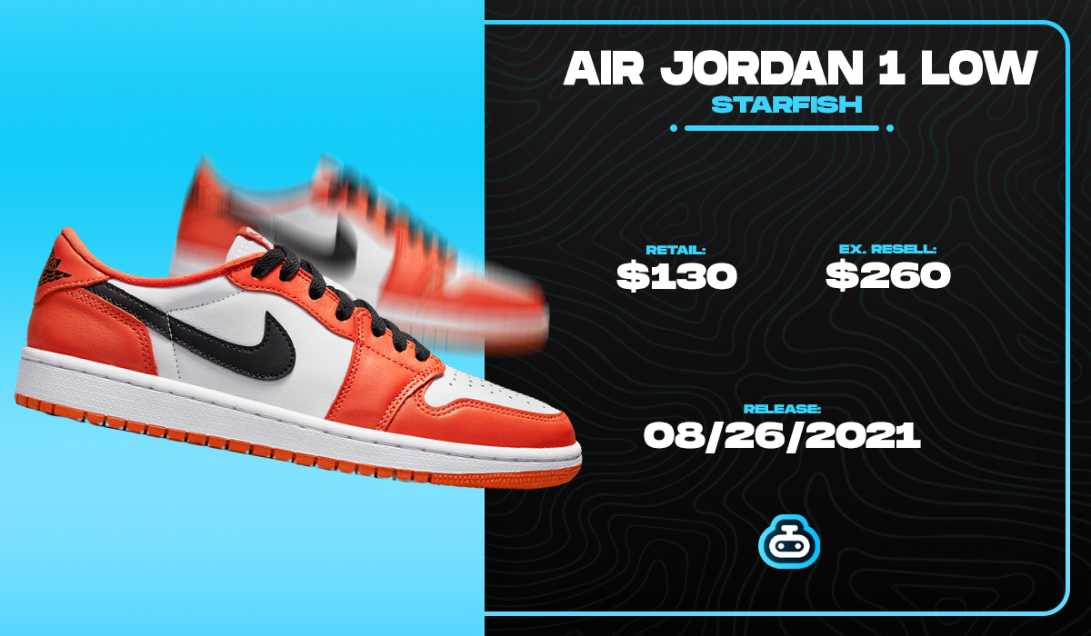 AIR JORDAN 1 LOW
'Starfish'🥵

Featuring the classic clipped Air Jordan wings logo and Nike Air, the Air Jordan 1 Low 'Starfish' is rich in heritage🔥

Are you ready for this?🤔
Our members sure are, thanks to our lightning-fast monitors⚡ and bots.