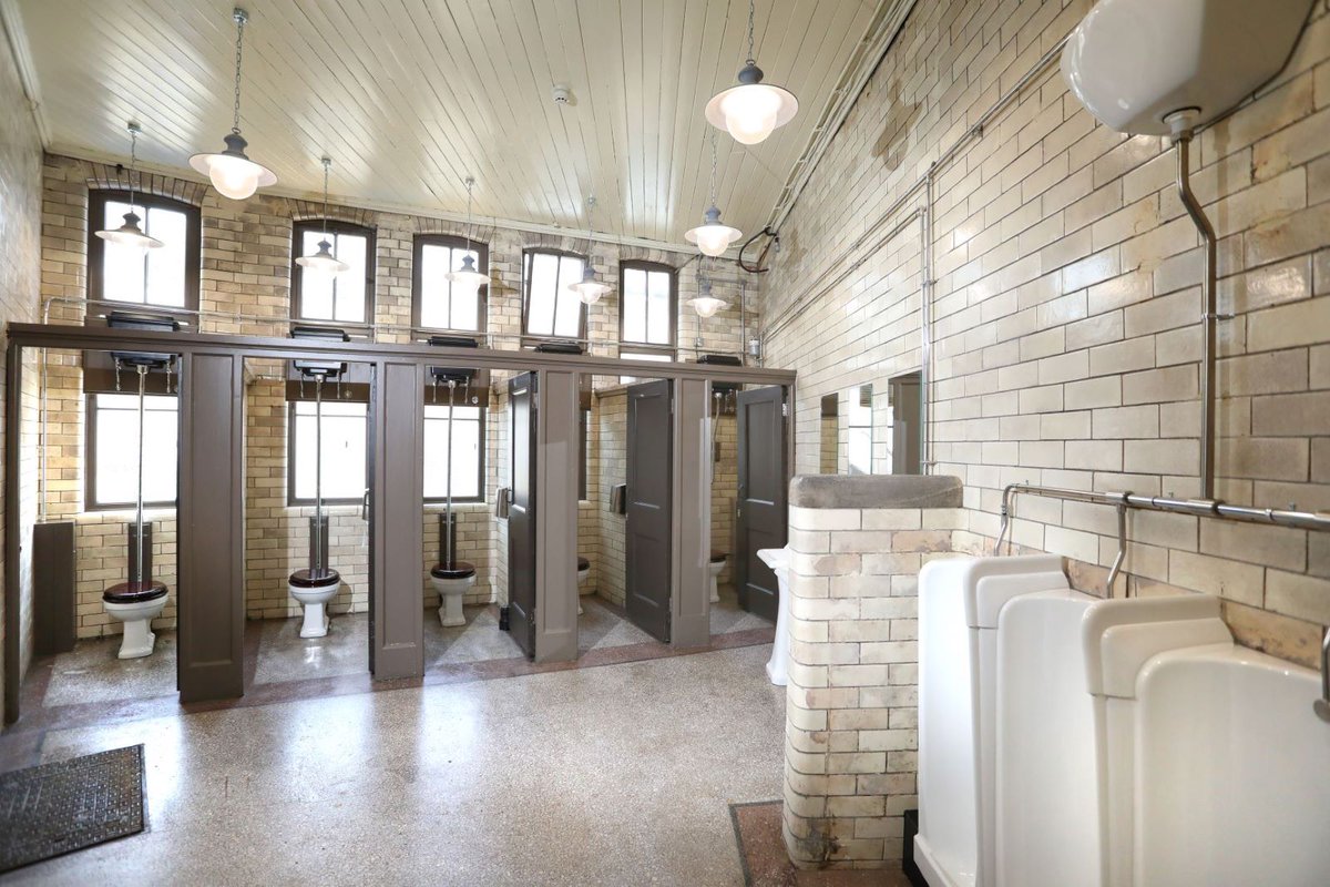 The inside of a refurbished 1890's gents toilet