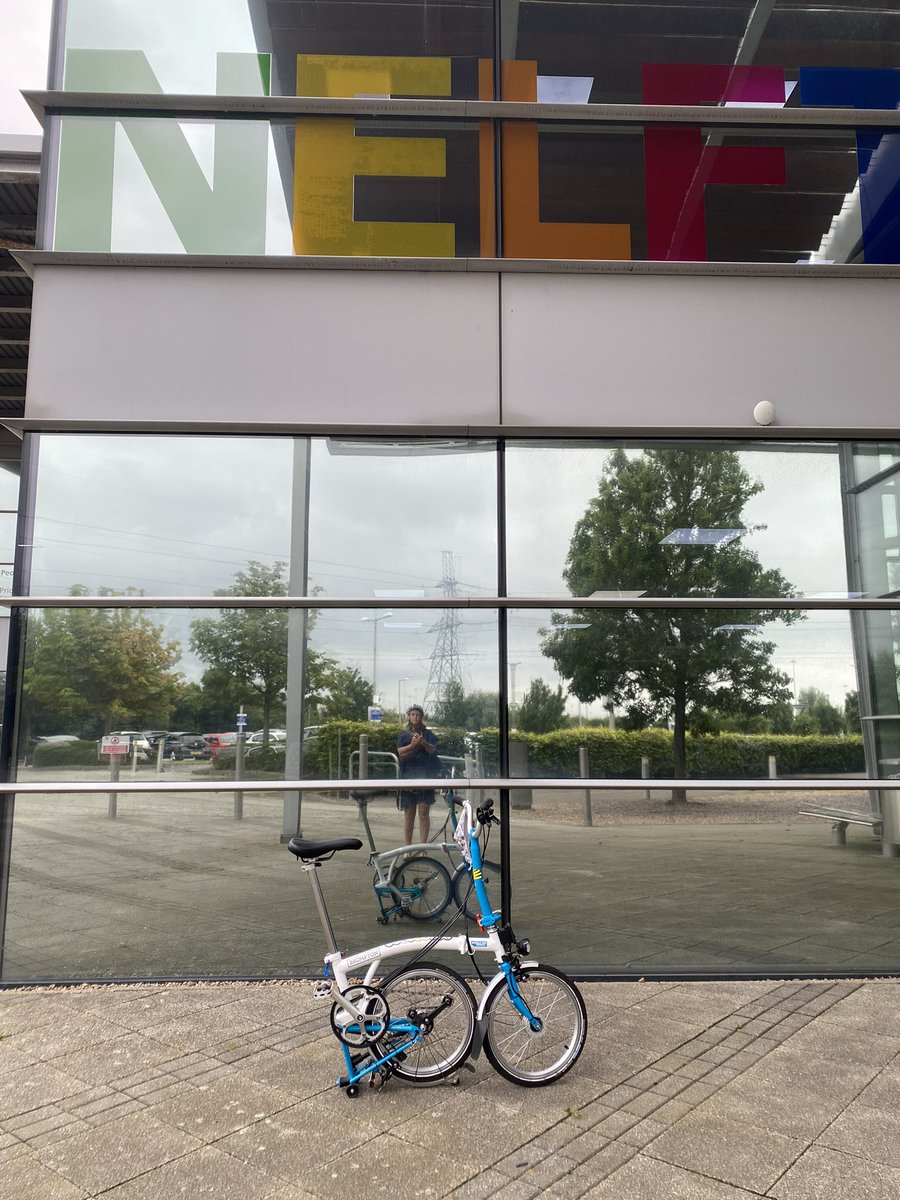 It’s a trip to @NELFT HQ today. It’s quite a long way to cycle and not close to the station so perfect for using the @Wheels4Heroes Brompton for a multimodal journey. @GreenerNELFT