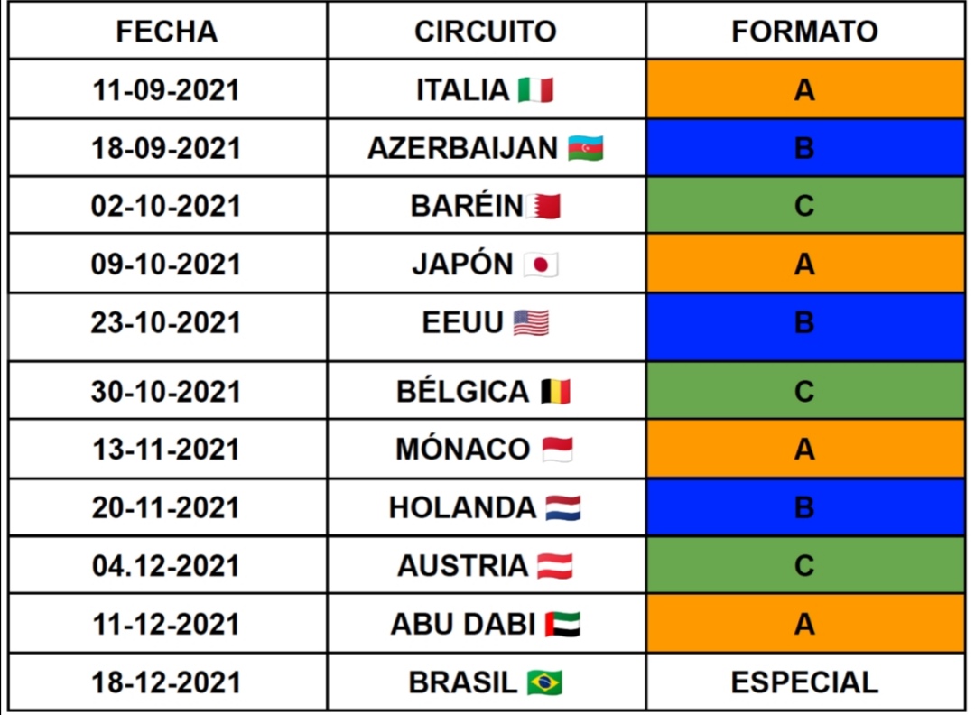 ECDF1's tweet image. ¡OFICIAL!
Este será el calendario de la SuperLiga ECDF1 2021. Arrancará en Italia 🇮🇹 el próximo 11 de Septiembre y finalizará en Brasil 🇧🇷 el 18 de Diciembre.