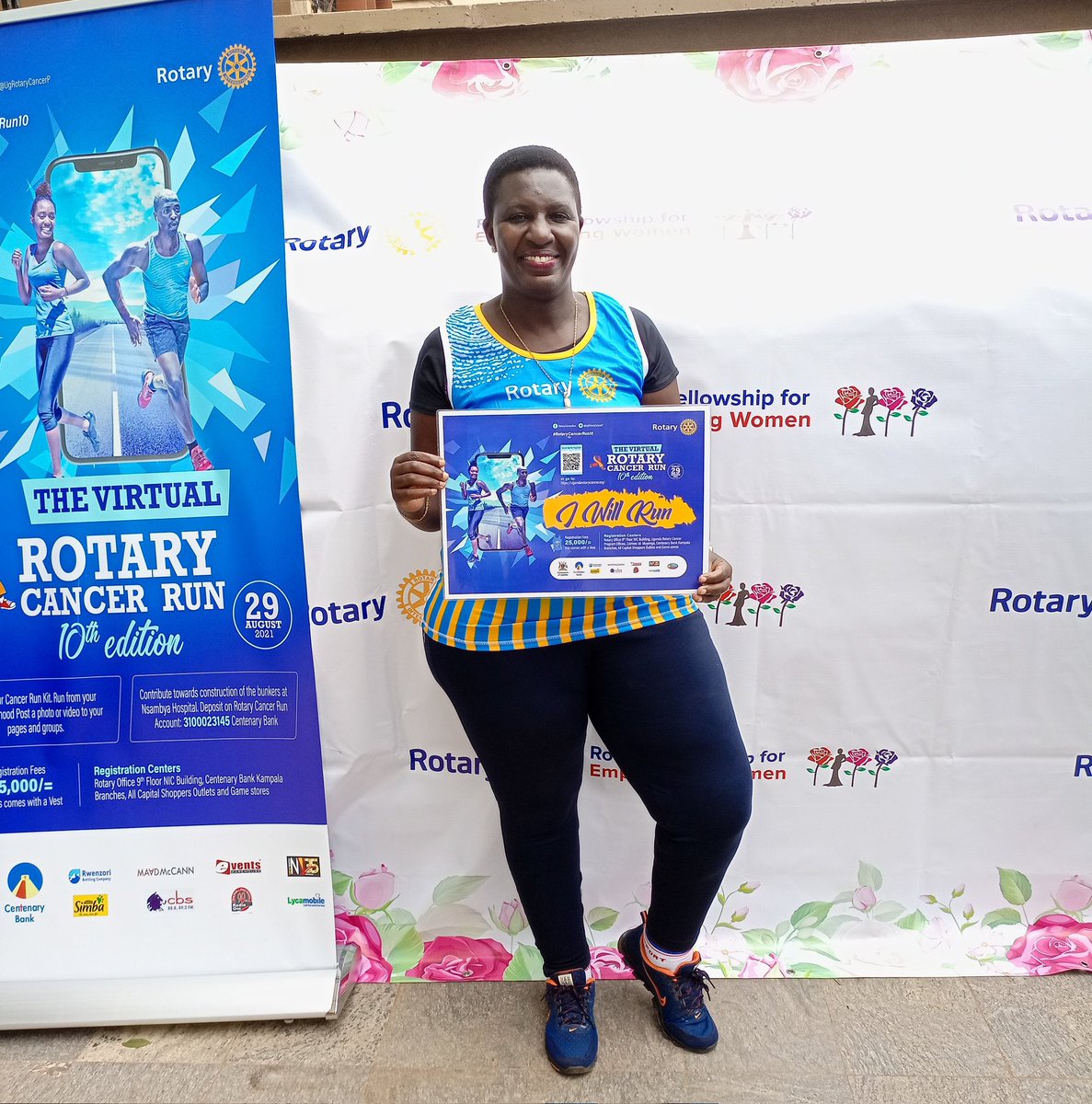 RC_wakiso's tweet photo. Our beloved CMP @Sylivia_nanono says #SheWillRun come Sunday #29thAugust in the #RotaryCancerRun10 in the bid to fight cancer. She is the lady to watch out for her resilience. 

#RotaryCancerRun10 
@UgRotaryCancerP 
@rfewofficial https://t.co/sP9maMEp6b
