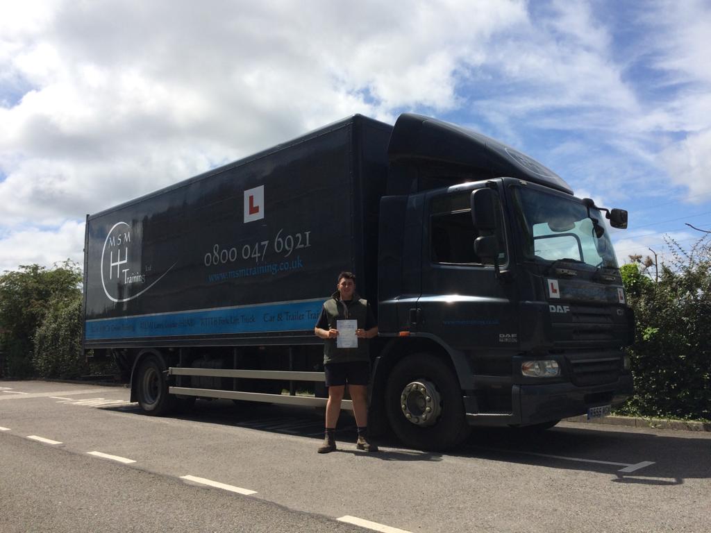 MSMTrainingLtd's tweet photo. Our #DriverOfTheDay is Cameron Ayrton-Scott who passed his #CategoryC test first time 🎉

Contact our team to arrange your #HGV or #LGV training. https://t.co/8NRaSFFFqn