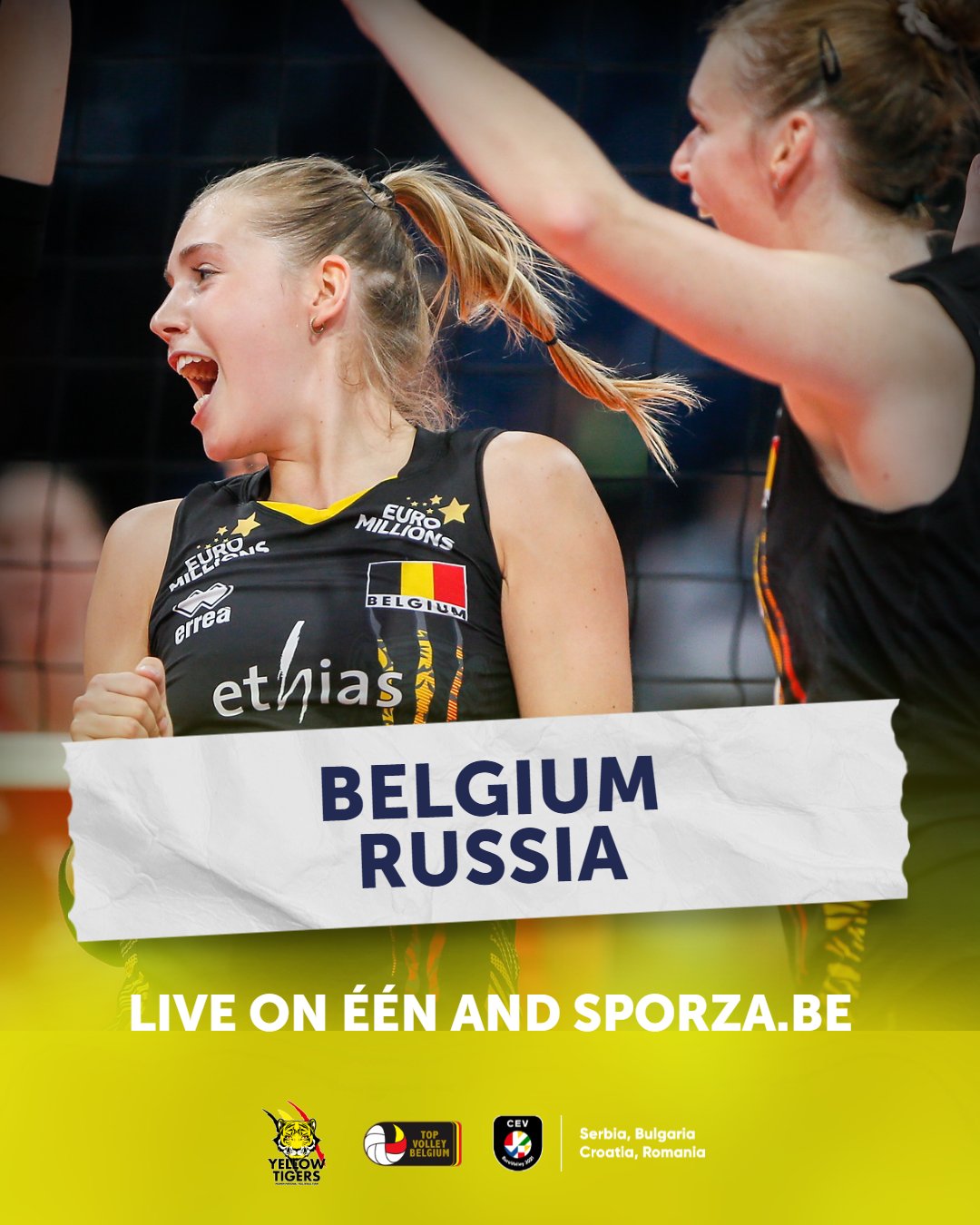 Topvolleybelgium On Twitter Our Third Opponent Of This Eurovolley Will Be Russia The Game Starts At 17h This Afternoon And You Can Watch It Live On Een Or On The Sporza Livestream