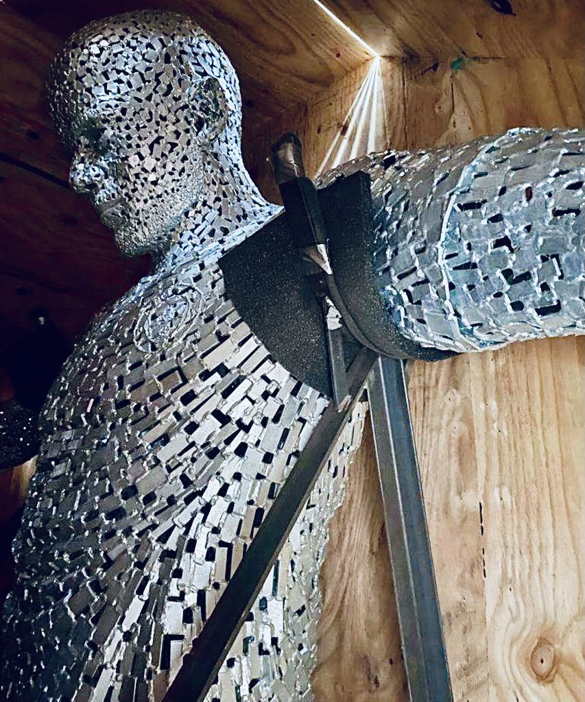 City_Xtra's tweet photo. Leaked: The Vincent Kompany and David Silva statues have been pictured under construction, and will be captured in steel. [via @djwskyblu] https://t.co/A3D3cRFV32