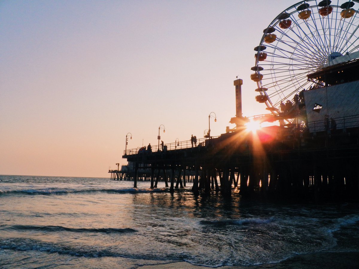 santa monica with the girlies