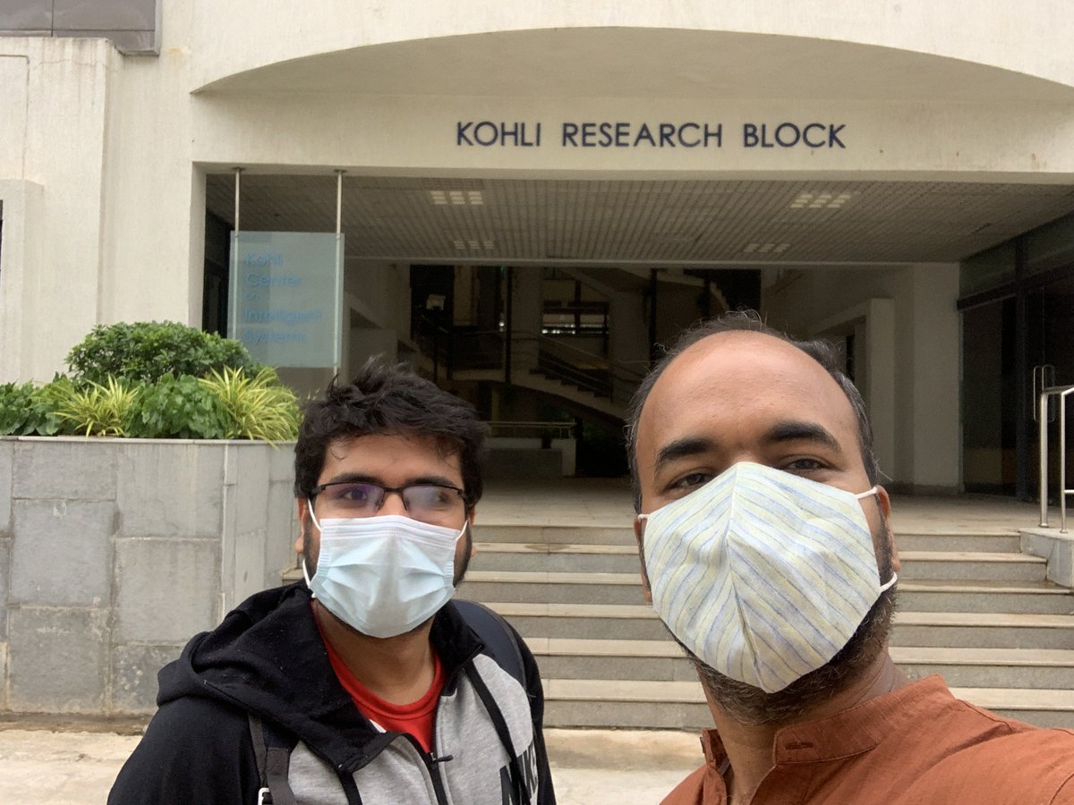 ponguru's tweet photo. As Professors, we derive a lot of satisfaction in catching-up (online/offline) with alumni, more fun when it is in-person & on campus. Always fascinating ๐๐ to know their professional / personal trajectory. Thanks Kanay Gupta for stopping by. #IIITHAlumniRock \c @iiit_hyderabad https://t.co/rGWyp0ZrnE