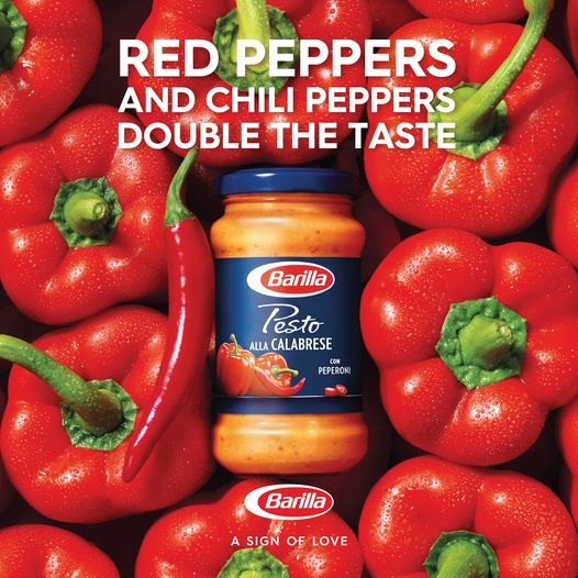 EmiratesSF's tweet photo. With Barilla's Pesto alla Calabrese, the possibilities are endless. Red pepper and chili pepper coupled with Grana Padano and Pecorino Romano DOP make our Pesto alla Calabrese a flavorful addition to any pasta dish.
#barillaME #mastersofpasta https://t.co/E2rAMNLMoR
