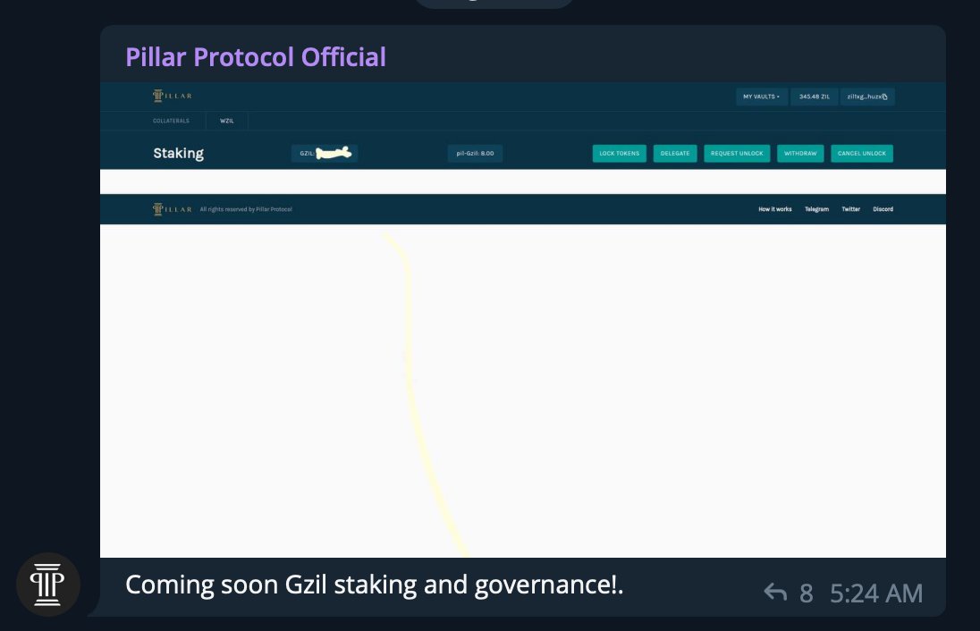 zilliqa's tweet photo. $GZIL staking? 👀👀

Expect to see exciting news from @DevPillar soon! 

- KT https://t.co/9UGe3gDXto