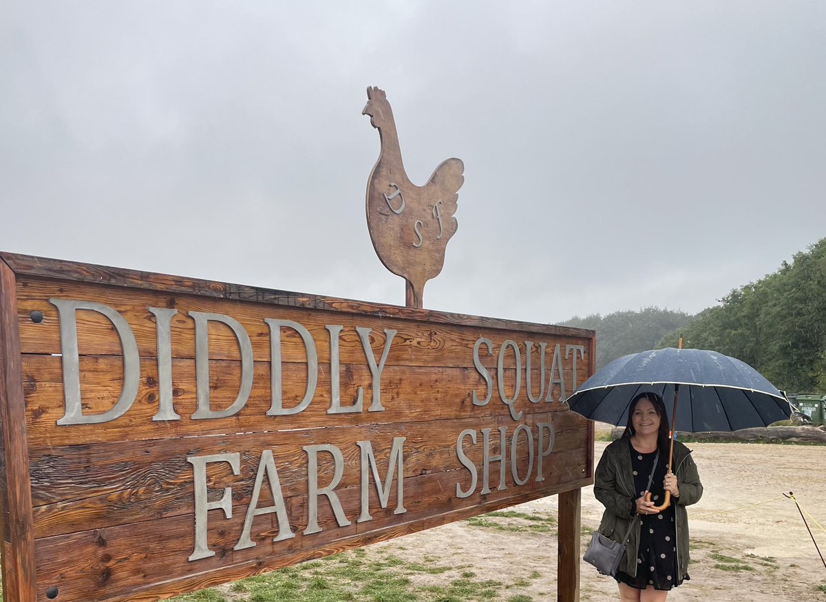 PoundingW's tweet image. Bit of a wait to get into the @Didlysquatfarm shop and it was tipping it down #summerrain