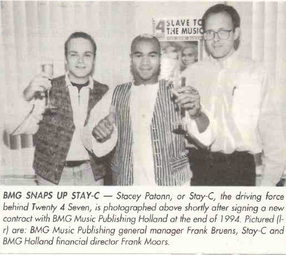 Quand Stay-C de Twenty 4 Seven signait un contrat avec BMG en 1994 #eurodance #stayc #staceypatton #twenty4seven