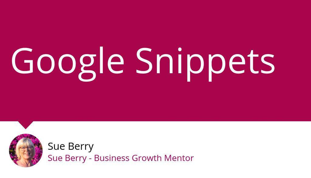 sueberry's tweet image. Snippets: Get your wording right and you will increase your sales!
Read more 👉 lttr.ai/kyqO
#GoogleSnippets #Businessgrowthmentor #Sueberry