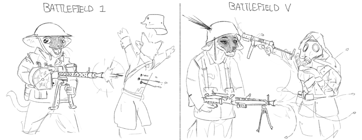 My experience with machine-guns in BF1 vs BFV 