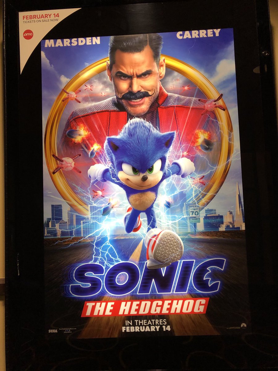 This is the first Sonic the Hedgehog movie poster in theaters and man did the movie turned out great! I’m so glad that it went well and the fans are asking for more movies to come from Paramount! https://t.co/GuFvrQAJ5q